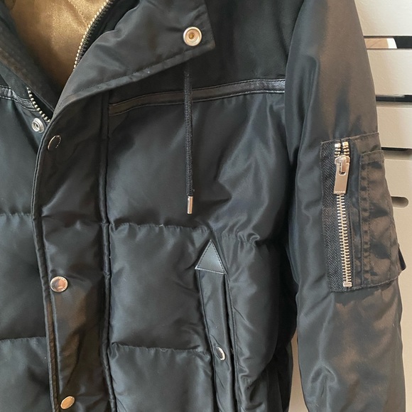 The Kooples Men’s Black Bomber Winter Jacket - Size Small - Picture 3 of 7